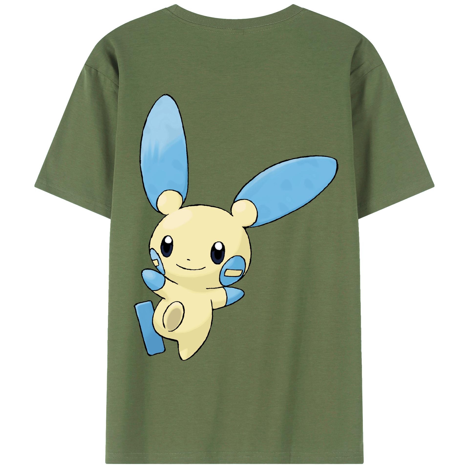 （画像用） ポケットモンスター Pokémon 綿100％ メンズ半袖Tシャツ（バックプリント） 通気性